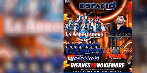 LA ARROLLADORA, DAREYES DLS, LOS RECODITOS & MAS