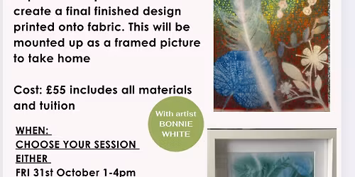 Printing Nature onto cloth with heat