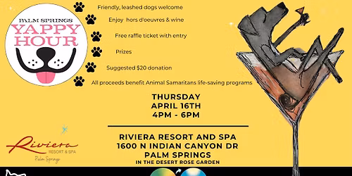 Palm Springs Yappy Hour with Animal Samaritans