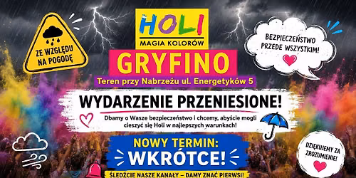 WYDARZENIE PRZENIESIONE NA INNY TERMIN !! Holi Magia Kolor\u00f3w w Gryfinie !