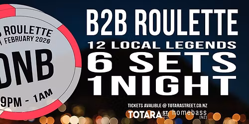 B2B Roulette - DNB Edition [EARLY BIRDS OUT NOW]