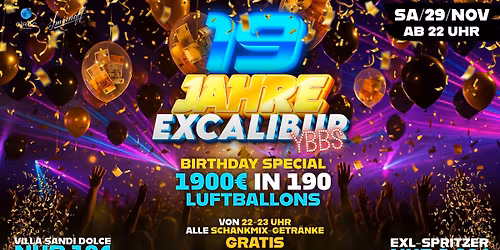 19 JAHRE eXcalibur Ybbs