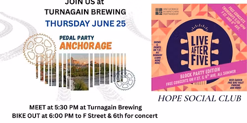 Week 4: Turnagain Brewing to Downtown (Hope Social Club concert)