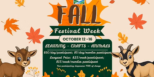 Fall Festival Week at the Nature Center