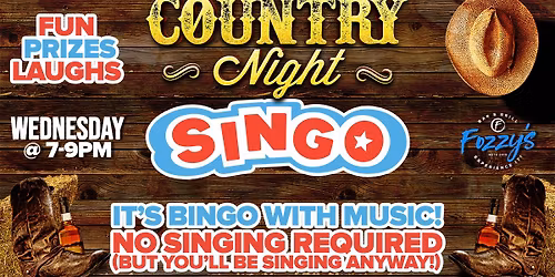 Country Night Singo Bingo