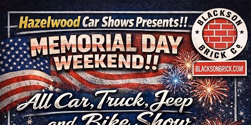 Memorial Weekend Car Show at Fords Garage! 