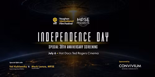 VFF & MPSE Present: Independence Day 30th Anniversary Screening + Live Q&A