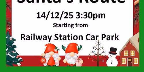 Santa's Route From The Railway Station.