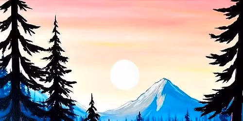 "PNW Beauty" In Person Paint Night Event Friday 7:00 p.m. in West Seattle (Wine Included)