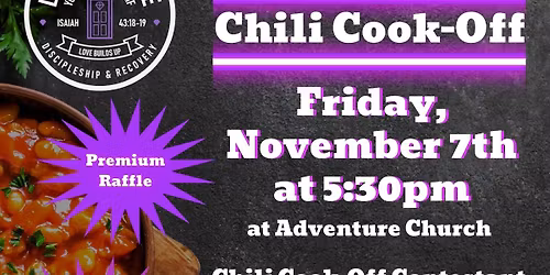 4th Annual Chili Cook-Off  & BBQ Dinner\/Fundraiser