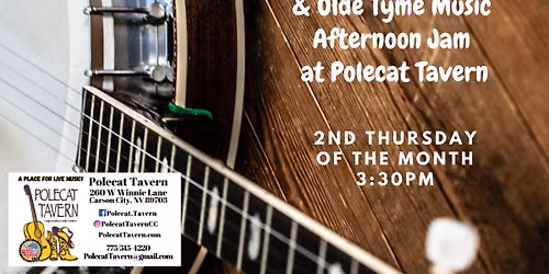 Bluegrass Jam Thursday at 3:30pm