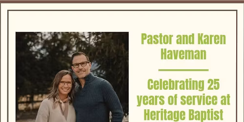 Pastor Haveman's 25th Anniversary Celebration