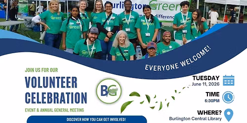 Volunteer Celebration (& Annual General Meeting)