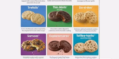 Girl Scout cookies with troop 50321