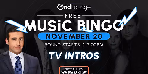 TV Intro Songs Music Bingo @ Grid Lounge