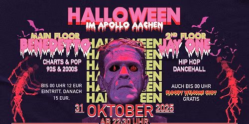 FR 31.10.2025 \u2022 HALLOWEEN \u2022 Club Apollo Aachen