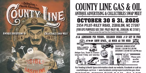 County Line Gas Gas, Oil, Antique Advertising & Collectibles Swap Meet