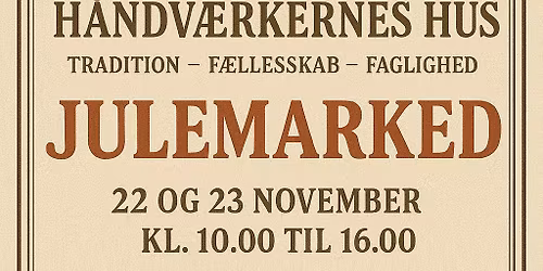 Julemarked 22 og 23 November kl.10 til 16