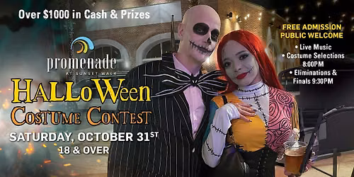 Promenade - Sunset Walk Halloween Costume Contest $1000's in Cash & Prizes!