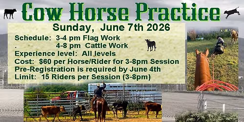 Cow Horse Practice 6\/7\/26