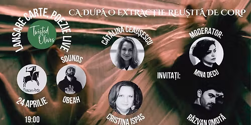 Lansare de carte - Ca dup\u0103 o extrac\u021bie reu\u0219it\u0103 de corp, C\u0103t\u0103lina Ceau\u0219escu 