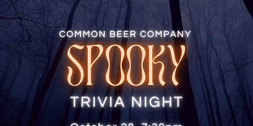 Spooky Trivia Night at The Common!