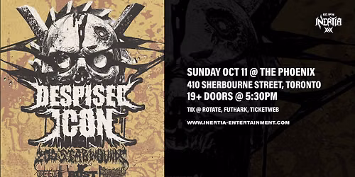 Despised Icon, 200 Stab Wounds, TEETH, Rust, Scorching Tomb