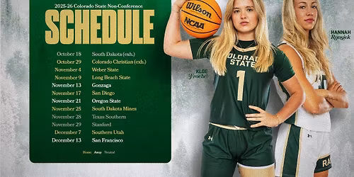 Parking Southern Utah Thunderbirds at Colorado State Rams Womens Basketball