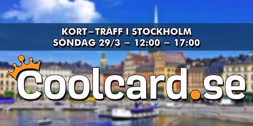 Coolcard Kort-Tr\u00e4ff i Stockholm S\u00f6ndag 29:e Mars 2026