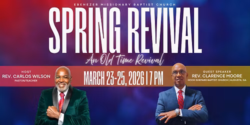 Spring Revival 2026 - An Old Time Revival!