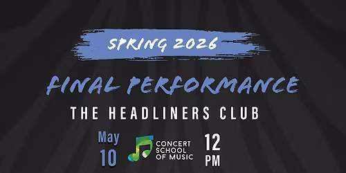 XLR Spring 2026 Final Concert