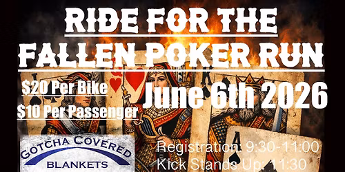 5th Annual Ride for the Fallen - Poker Run