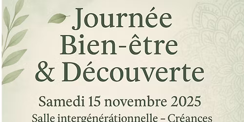 Salon du Bien-\u00eatre et de la d\u00e9couverte 3\u00e8me \u00e9dition