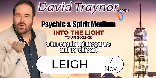 A fun evening of mediumship & psychic art in Leigh, Wigan, Manchester with David Traynor.