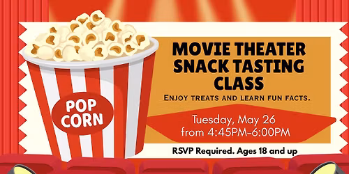 Movie Theater Snack Tasting Class for Adults
