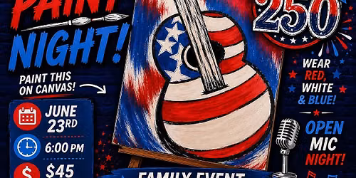 Starving Artist America250 \ud83c\uddfa\ud83c\uddf8 Paint Night