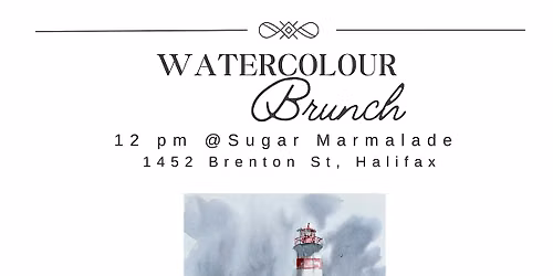 Watercolour Brunch - watercolour paint workshop,  October 3
