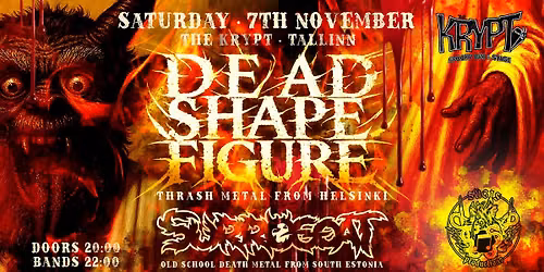 Metal Saturday: SURROGOAT + DEAD SHAPE FIGURE (FI) @ The Krypt, Tallinn \ud83e\udd87