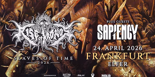 Rise Of Kronos (plus guests: Sapiency) \u2022 Frankfurt