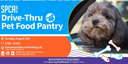 Drive Thru Pet food Pantry
