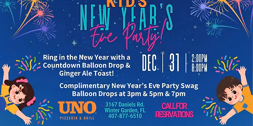 \ud83c\udf8a KIDS NEW YEAR\u2019S EVE PARTY \ud83c\udf8a