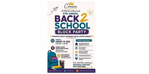 Back-To-School Block Party Community Love