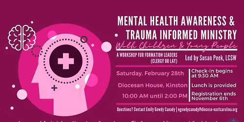 Mental Health Awareness & Trauma Informed Ministry with Children & Young People