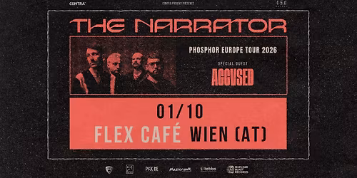 The Narrator | Europe Headline Tour | Flex Caf\u00e9