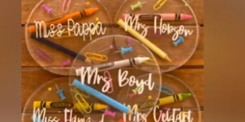 Resin Coasters - Teachers or coach theme