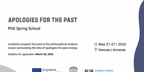 Apologies for the Past | Yerevan PhD Spring School