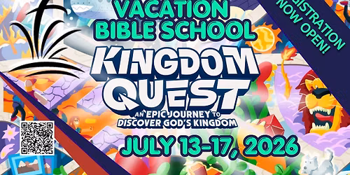 Vacation Bible School - Registration Now Open!