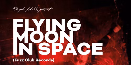 FLYING MOON IN SPACE