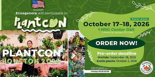 Ecuagenera will participate in PlantCon Houston 2026
