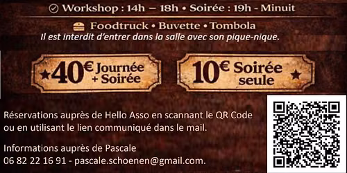 Workshop et Soir\u00e9e Avec Guy Dub\u00e9 et Nancy Milot